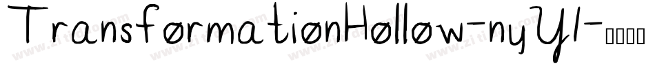 TransformationHollow-nyY1字体转换