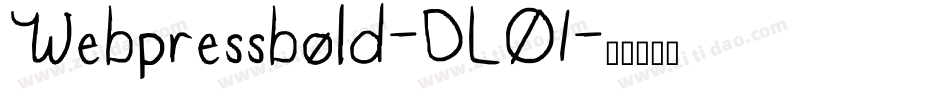 Webpressbold-DLO1字体转换