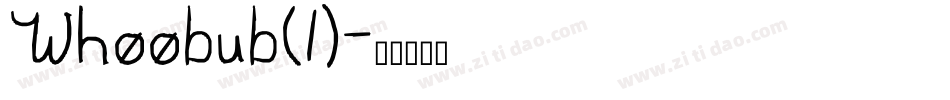 Whoobub(1)字体转换