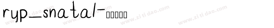 ryp_snata1字体转换