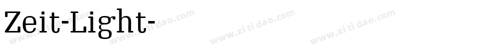 Zeit-Light字体转换
