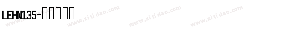 LEHN135字体转换