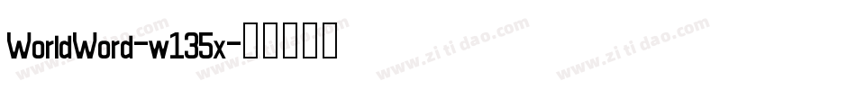 WorldWord-w135x字体转换