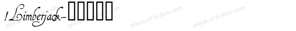 !Limberjack字体转换
