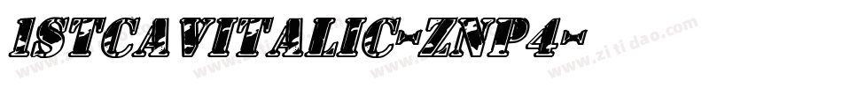 1StCavItalic-znp4字体转换