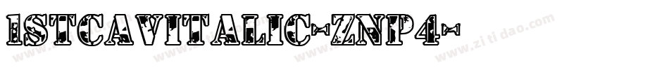 1StCavItalic-znp4字体转换