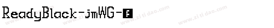 ReadyBlack-jmWG字体转换