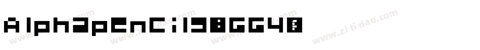 Alphapencils-1GG4字体转换