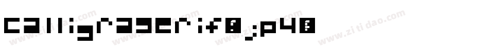 Calligraserif-4jp4字体转换