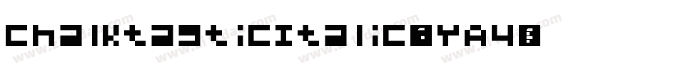 ChalktasticItalic-YYA4字体转换