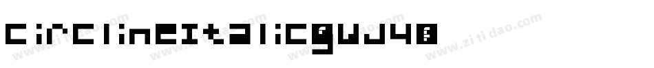 CirclineItalic-gwJ4字体转换
