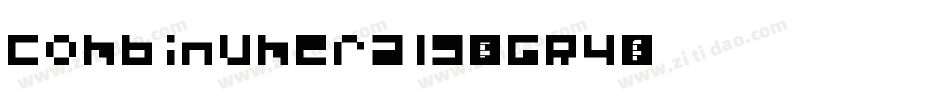 Combinumerals-OGR4字体转换