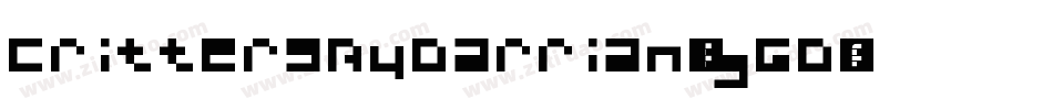 CrittersByDarrian-lgGD字体转换