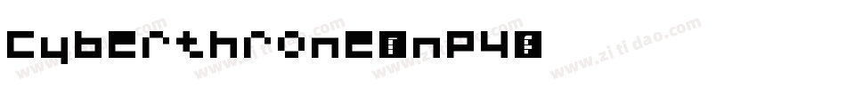 Cyberthrone-7nP4字体转换
