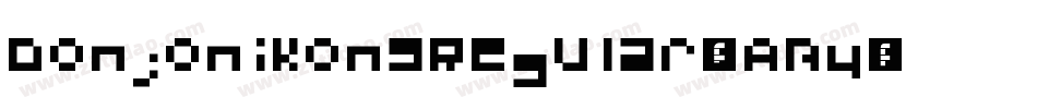 DonjonikonsRegular-VABy字体转换