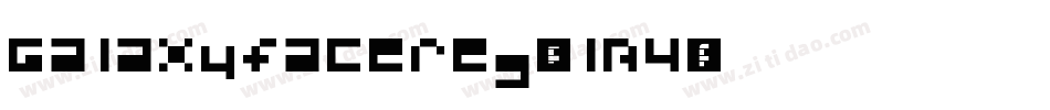Galaxyfacereg-0lB4字体转换