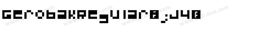 GerobakRegular-njJ4字体转换