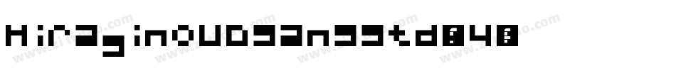 HiraginoUDSansStd-W4字体转换