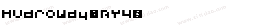 Hvdrowdy-YBY4字体转换