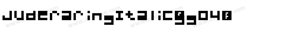 JuderaringItalic-ggO4字体转换
