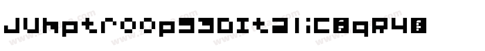 Jumptroops3DItalic-nqR4字体转换