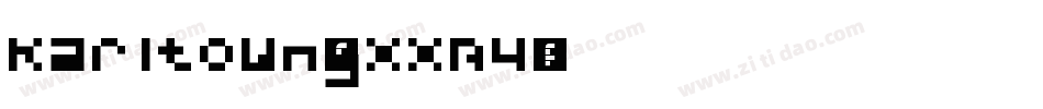 Karltown-gxxB4字体转换