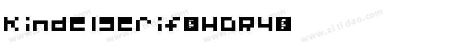 Kindelserif-0WDR4字体转换
