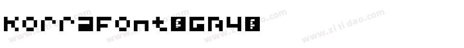 KorraFont-vGB4字体转换