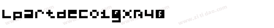 Lpartdeco1-gXB4字体转换