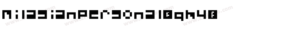 MilasianPersonal-0qm4字体转换