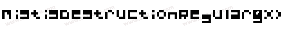MistisDestructionRegular-gxxo4字体转换