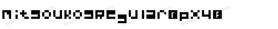 MitsoukosRegular-7pX4字体转换