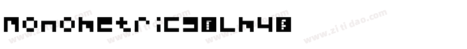 Monometrics-7Lm4字体转换