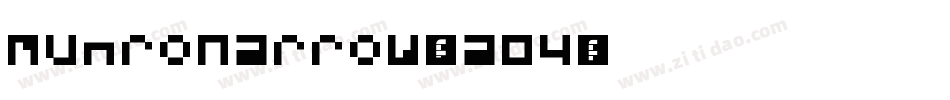 MunroNarrow-vaO4字体转换