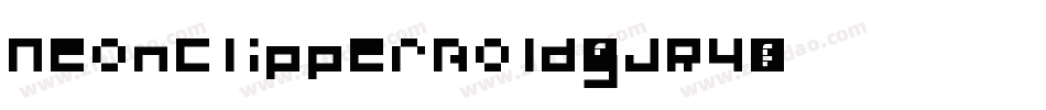 NeonclipperBold-gJR4字体转换