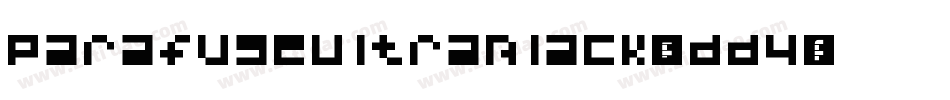 ParafuseUltraBlack-0dd4字体转换