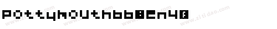 Pottymouthbb-1en4字体转换
