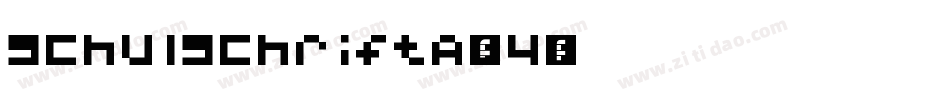 SchulschriftA-L4字体转换