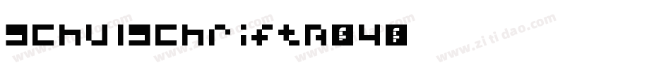 SchulschriftB-L4字体转换