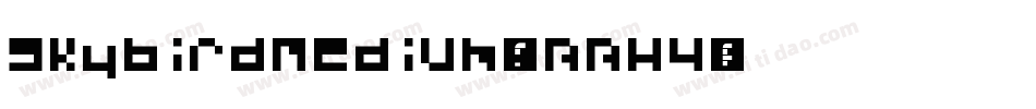 SkybirdMedium-4BBW4字体转换