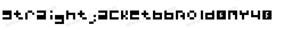 StraightjacketbbBold-OMY4字体转换