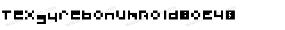 TexgyrebonumBold-1oE4字体转换