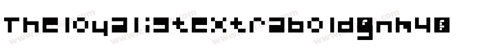 Theloyalistextrabold-gnm4字体转换