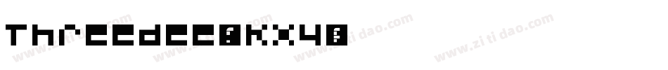 Threedee-4KX4字体转换