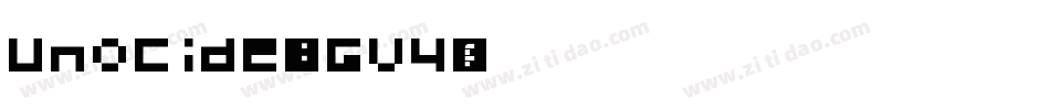 Unocide-1GV4字体转换
