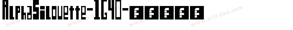 AlphaSilouette-1G40字体转换