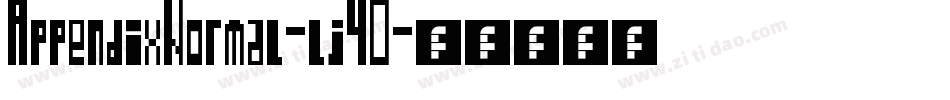 AppendixNormal-lj40字体转换