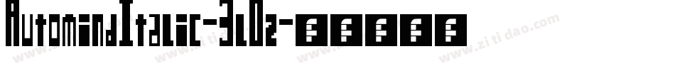 AutomindItalic-3lOz字体转换