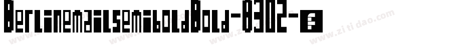 BerlinemailsemiboldBold-83OZ字体转换