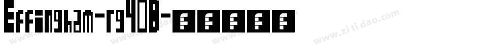 Effingham-rg40B字体转换